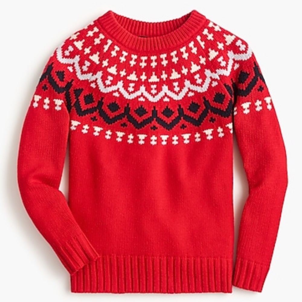 J. Crew Crewneck sweater in vintage Fair Isle